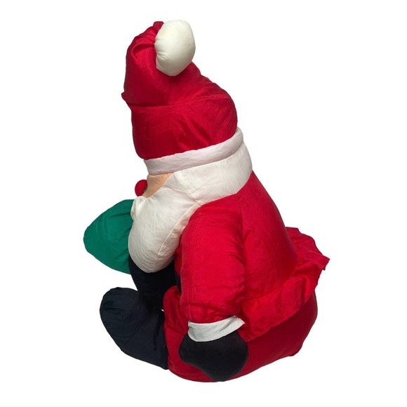 Vintage Four Star Santa Claus Plush Puffalump Style Nylon Stuffed Christmas 16" - Picture 4 of 8